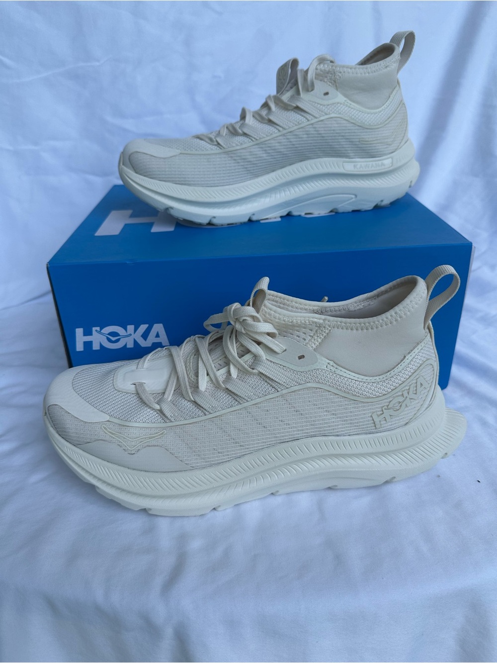 Hoka Women's Athletic Sneakers in Off-White/Cream
